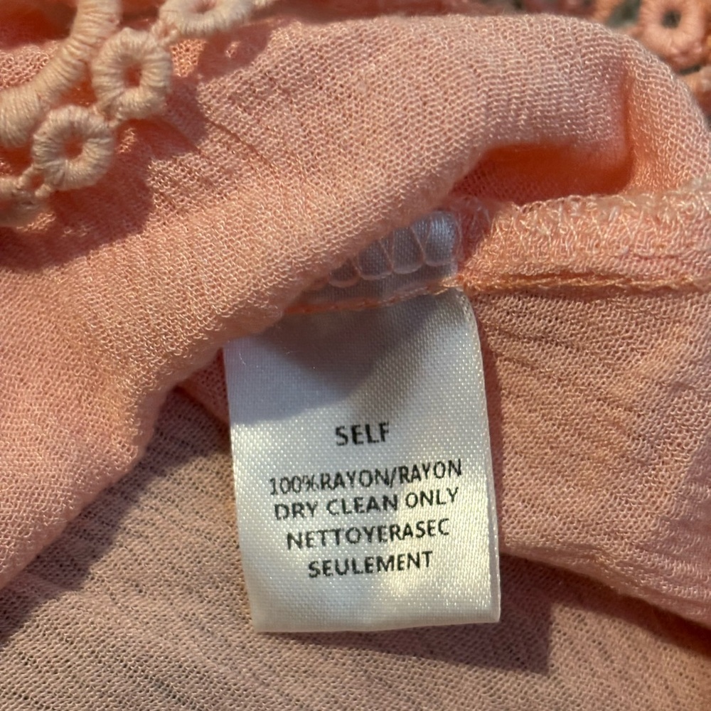 My Beloved Blush Lace Cold Shoulder Blouse - Picture 6 of 6